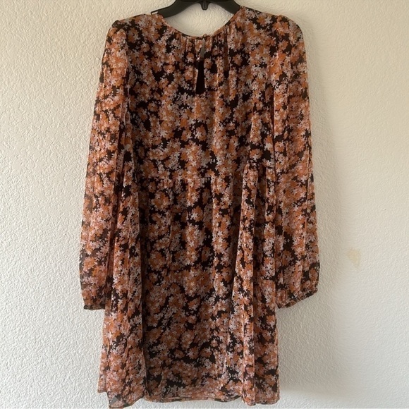 SANCTUARY SHIRRED NECK BABYDOLL DRESS- HARVEST - Picture 5 of 8